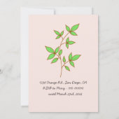 かわいい子猫 – バースデーパーティー 招待状 (裏面)