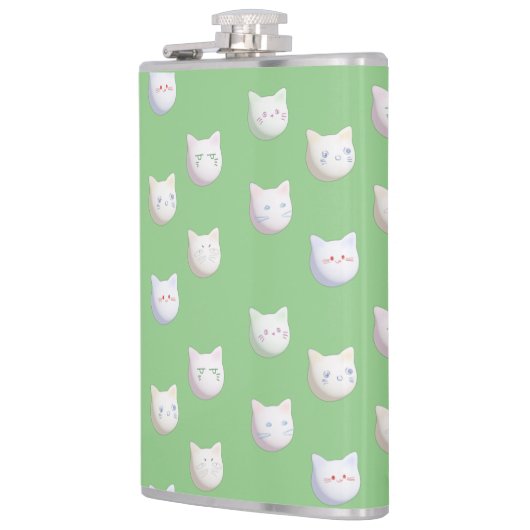 かわいい子猫 フラスク (左)