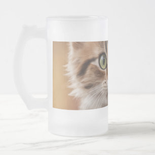かわいい子猫 フロストグラスビールジョッキ