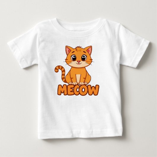 かわいい子猫 ベビーTシャツ (正面)