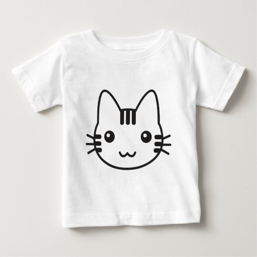 かわいい子猫 ベビーTシャツ (正面)