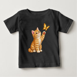 かわいい子猫 ベビーTシャツ