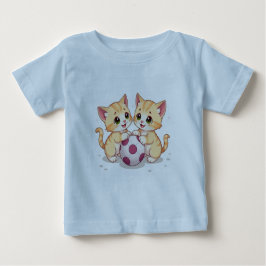 かわいい子猫 ベビーTシャツ
