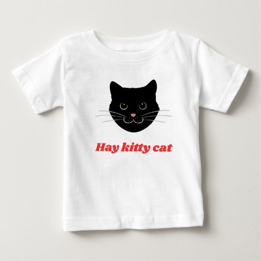 かわいい子猫 ベビーTシャツ (正面)
