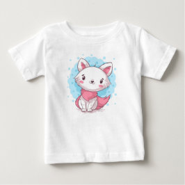 かわいい子猫  ベビーTシャツ