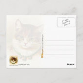 かわいい子猫（ベルカラー） ポストカード (裏面)