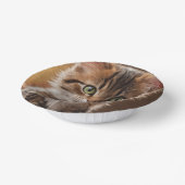 かわいい子猫 ペーパーボウル (傾斜あり)