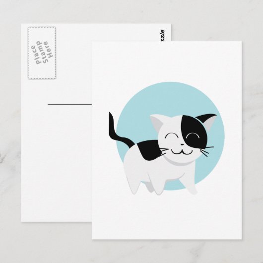 かわいい子猫 ポストカード (正面/裏面)