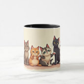 かわいい子猫 マグカップ (中央)
