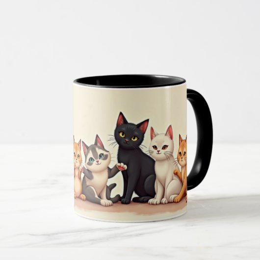 かわいい子猫 マグカップ (正面右)