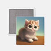 かわいい子猫 マグネット (正面/裏面)