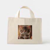 かわいい子猫 ミニトートバッグ (裏面)