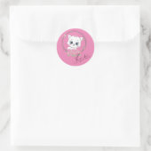 かわいい子猫 ラウンドシール (バッグ)