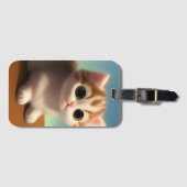 かわいい子猫 ラゲッジタグ (正面横)