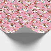 かわいい子猫 ラッピングペーパー (角)