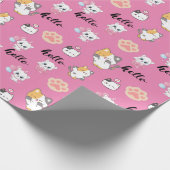 かわいい子猫 ラッピングペーパー (角)