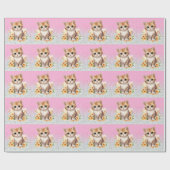かわいい子猫 ラッピングペーパー (フラット)