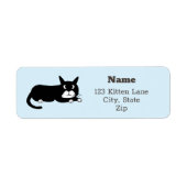 かわいい子猫 ラベル (正面)