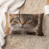 かわいい子猫 ランバークッション (ブランケット)