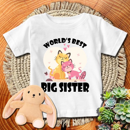 かわいい子猫 🐱 世界で最高の姉 ベビーTシャツ