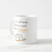 かわいい子猫 何もしない面白い告白 コーヒーマグカップ (正面左)