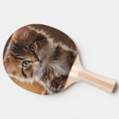 かわいい子猫 卓球ラケット (横)