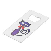 かわいい子猫（弓） クレジットカード栓抜き (裏面アングル)