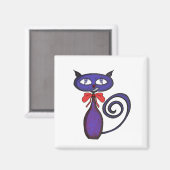 かわいい子猫(弓) マグネット (正面/裏面)