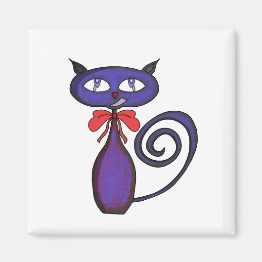 かわいい子猫(弓) マグネット (正面)
