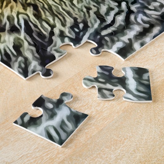 かわいい子猫 – 抽象芸術-カラフル絵画ズ ジグソーパズル (側面)