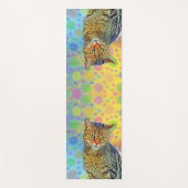 かわいい子猫 – 抽象芸術-カラフル絵画ズ ヨガマット (正面)