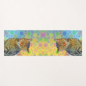 かわいい子猫 – 抽象芸術-カラフル絵画ズ ヨガマット (正面(横))