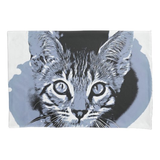 かわいい子猫 枕カバー (正面)