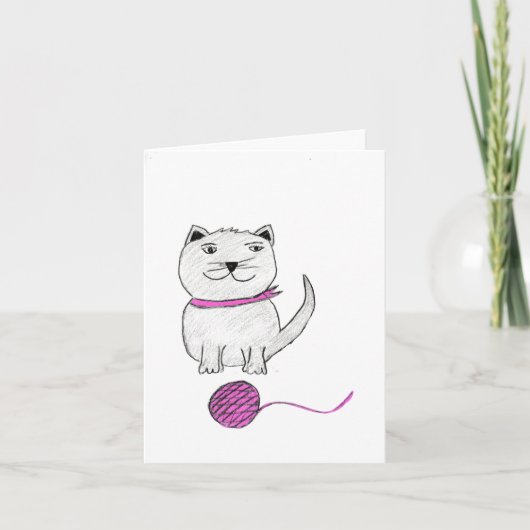 かわいい子猫、 案内状 (正面)