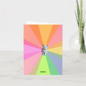 かわいい子猫、猫好き、ミオで私を持っていた カード (裏面)