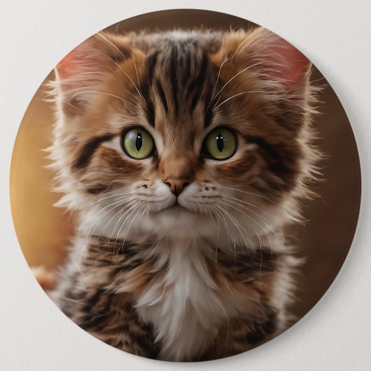 かわいい子猫 缶バッジ (正面)