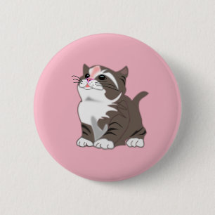 かわいい子猫 缶バッジ