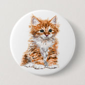 かわいい子猫 缶バッジ (正面)