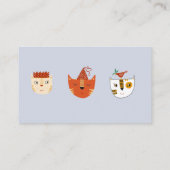 かわいい子猫 赤ちゃんのお祝い ギフト登録 QRコード エンクロージャーカード (裏面)