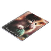 かわいい子猫 – Paws and Thoughts Notebook Journal ノートブック (左側)