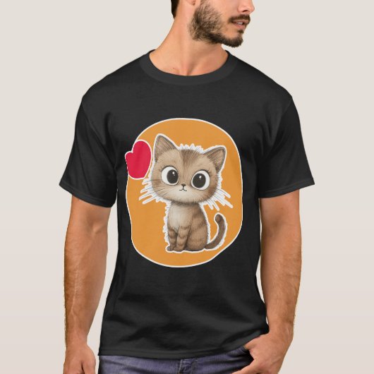 かわいい子猫 Tシャツ (正面)