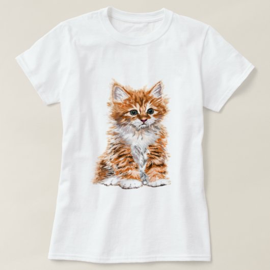 かわいい子猫 Tシャツ (デザイン正面)