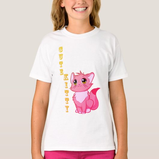 かわいい子猫 Tシャツ (正面)
