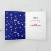 かわいい子猫on the moon孫娘バレンタイン シーズンカード (内部)