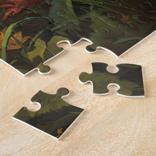 かわいい子羊と蝶の芸術 ジグソーパズル (側面)