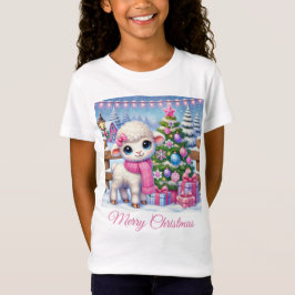 かわいい子羊のクリスマスファーム Tシャツ
