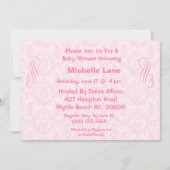 かわいい子羊のベビーシャワー招待状 招待状 (裏面)