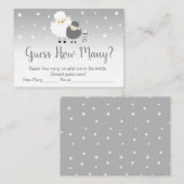 かわいい子羊はシャワーゲームの数を推測 プレイスカード (正面/裏面)