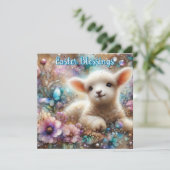 かわいい子羊イエス復活イースター賛美ズ シーズンカード (スタンド正面)