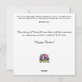 かわいい子羊イエス復活イースター賛美ズ シーズンカード (裏面)